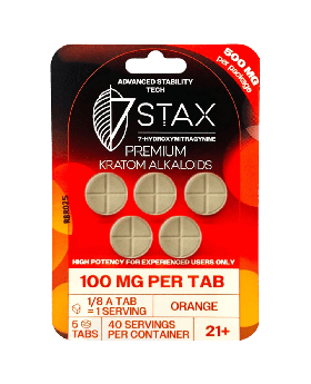 7STAX 7OH 100MG 5PK ORANGE 10CT