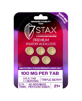 7STAX 7OH 100MG 5PK TRI BERRY 10