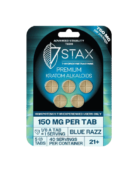 7STAX 7OH 150MG 5PK BLU RAZ 10CT