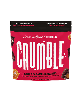 CRUMBLE BROWNIE 100MG SLT CARAME