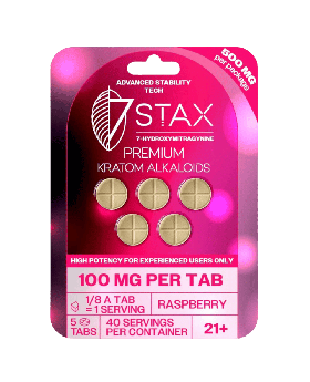 7STAX 7OH 100MG 5PK RASPBERRY 10
