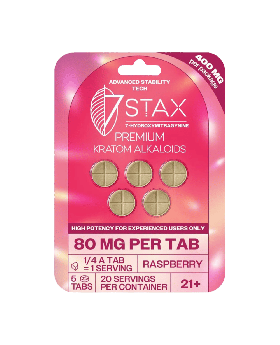 7STAX 7OH 80MG 5PK RASPBERRY 10C