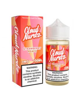 CLOUD NURDZ 100ML STRAWBERRY PEACH 3MG