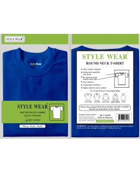 STYLE WEAR R NECK BLUE 5XL 6CT