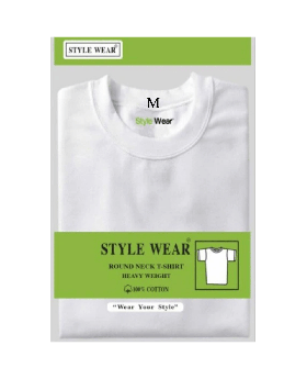 STYLE WEAR L SLEEVE WHITE MD 6CT