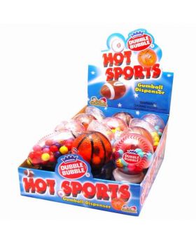 SPORTS-BALLS GUM DISP HOT 12CT