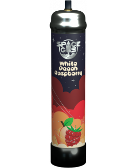 SPACE GAS 750G WHITE PEACH 6CT