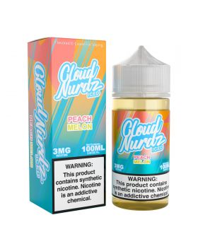 CLOUD NURDZ 100ML ICED PEACH MELON 6MG
