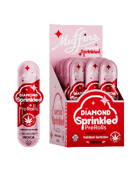 MUFFINS DIA SPRK 1.25G RAIN 50CT