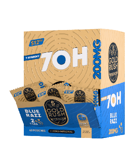 GOLD RUSH 7OH 100MG 2PK BLUE 40C