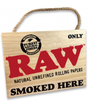 RAW SIGN - SMOKED HERE 1CT