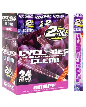 CYCLONES CLEAR GRAPE 24/2PK