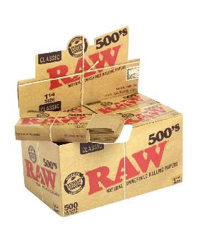 RAW CL 500'S PAPERS 1.25 20CT