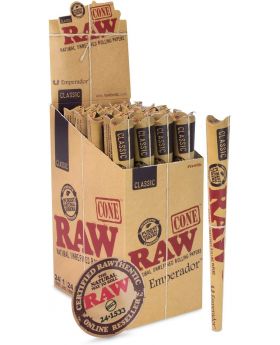RAW CL CONES EMPERADOR 1PK 24CT