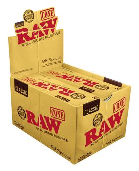 RAW CL CONES 98 SPECIAL 20PK 12C