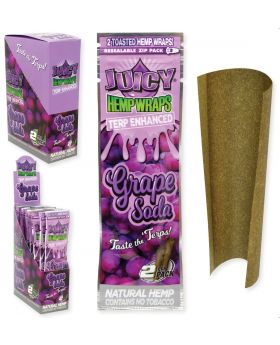 JUICY HEMP WRAPS GRAPE SODA 25/2