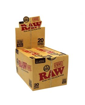 RAW CL CONES 70/24 20PK 12CT