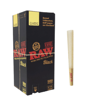 RAW BLACK CONES BULK 1.25 900CT