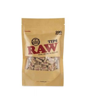 RAW TIPS PRE-ROLLED BAG 200CT