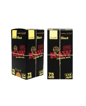 RAW BLACK CONES 1.25 75CT