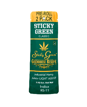 STICKY GREEN GR RE ROLL IND 10/2