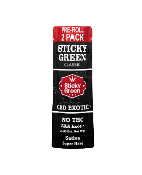 STICKY GREEN CBD ROLLS SAT 10/2P