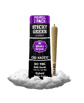 STICKY GREEN CBD ROLLS HYB 10/2P