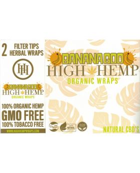 HIGH HEMP WRAPS BANANA 25/2PK
