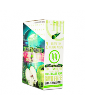 HIGH HEMP WRAPS GREEN 51 25/2PK