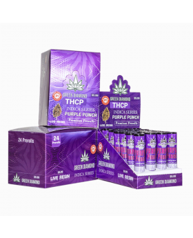 GREEN DIAMOND ROLLS PURPLE 24CT