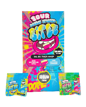 BITEZ GUMMY SOUR WMELON/BLUE 60C