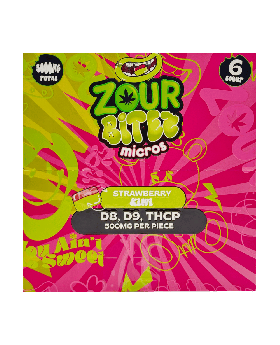 ZOUR BITEZ GUMMY STRAW KIWI 30CT