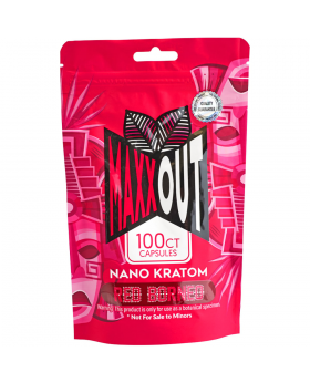 MAXXOUT CAP RED BORNEO 100CT