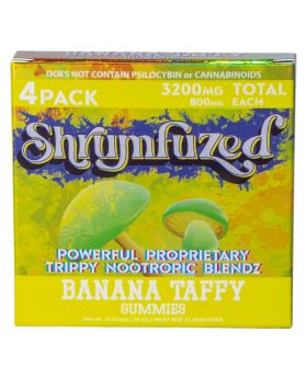 SHRUMFUZED 4PK BANANA TAFFY 10CT