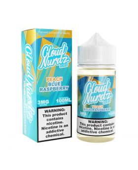 CLOUD NURDZ 100ML ICED BLUE RASPBERRY PEACH 6MG