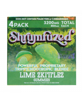 SHRUMFUZED 4PK LIME ZKITTLEZ 10C