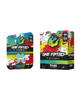 HEAT 7OH 150MG 4PK BLUE RAZZ 10C