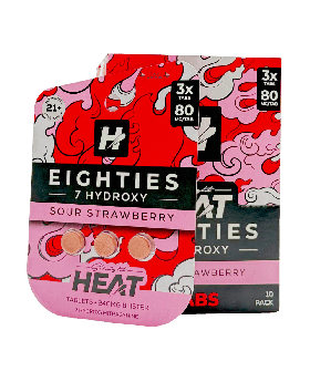HEAT 7OH 80MG 3PK SOUR STRAW 10C