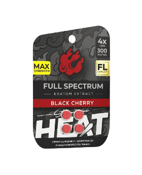 HEAT KRATOM 300MG 4PK BLK CHE 10