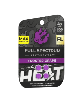 HEAT KRATOM 300MG 4PK FROSTED 10