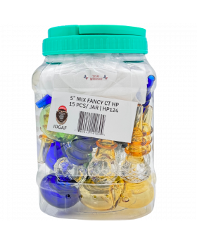 GLASS HP 5IN FANCY CT HP124 15CT