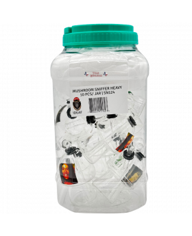 GLASS SNIFFER MUSHROOM SN124 10C