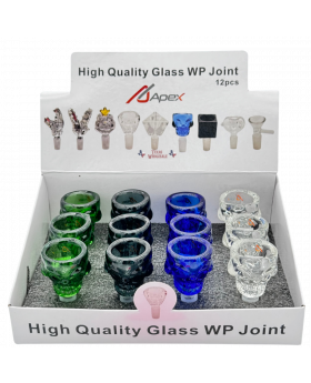 GLASS BD BOWL SKULL BD906 12CT