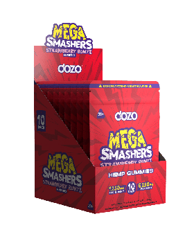 DOZO GUMMY MEGA 1250MG STRAW 10C