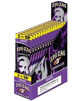 ZIG ZAG 3F99 GRAPE 3PK 15CT