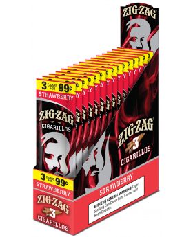 ZIG ZAG 3F99 STRAWBERRY 3PK 15CT