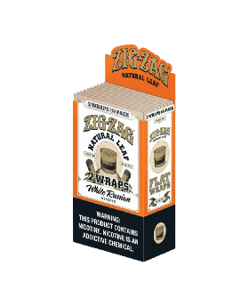 ZIG ZAG WRAPS 2PK WHT RUSSI 10CT