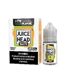 JUICE HEAD 30ML SALTS PEACH PEAR 25MG