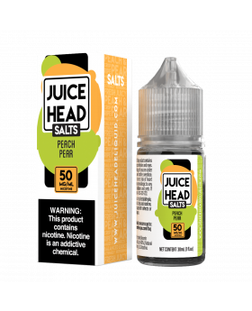 JUICE HEAD 30ML SALTS PEACH PEAR 50MG