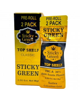 STICKY GREEN GL ROLLS SAT 10/2PK